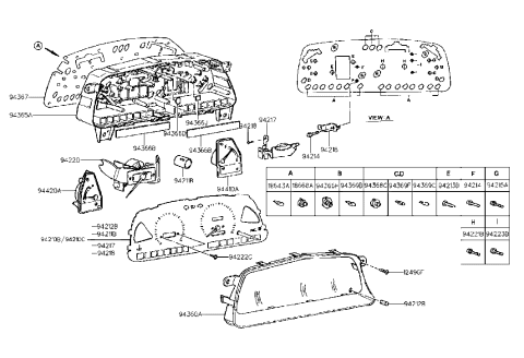 1990 Hyundai Scoupe Instrument Cluster Diagram 1