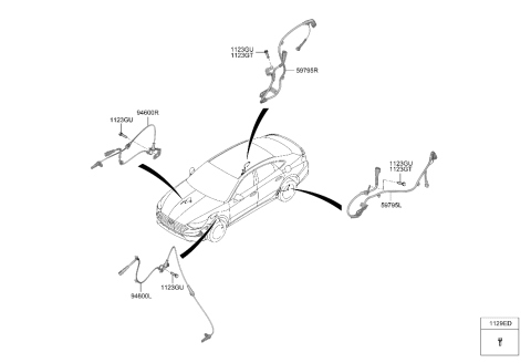 2022 Hyundai Sonata Hybrid Hydraulic Module Diagram