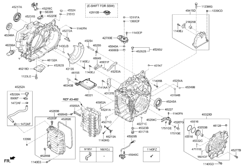 2021 Hyundai Sonata Hybrid Auto Transmission Case Diagram 1