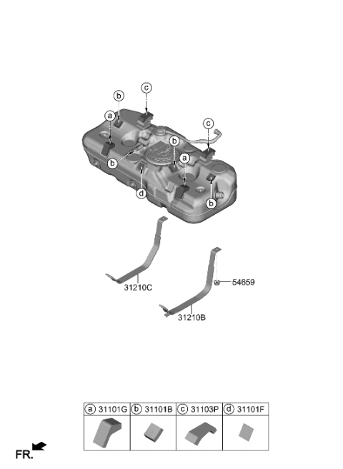 2020 Hyundai Sonata Hybrid Fuel System Diagram 2