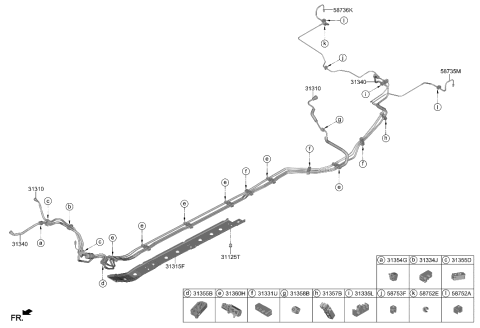 2021 Hyundai Sonata Hybrid Fuel Line Diagram