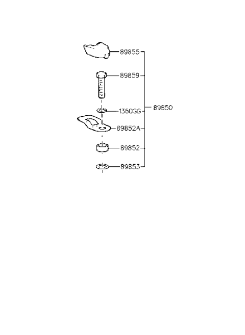 1998 Hyundai Sonata Child Rest Holder Diagram