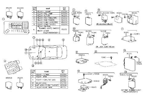 1986 Hyundai Excel Bell Assembly-Chime Diagram for 96820-33000