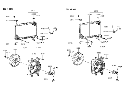 1985 Hyundai Excel Hose-Radiator To Reservoir Diagram for 25451-34001