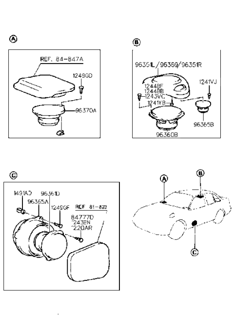 1993 Hyundai Sonata New Body Style Speaker Diagram