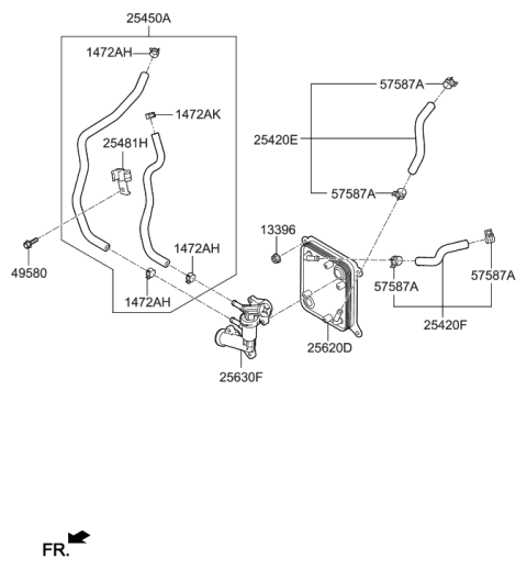 2018 Hyundai Sonata Hybrid Oil Cooling Diagram