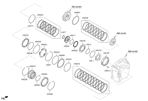 2018 Hyundai Sonata Hybrid Transaxle Brake-Auto Diagram