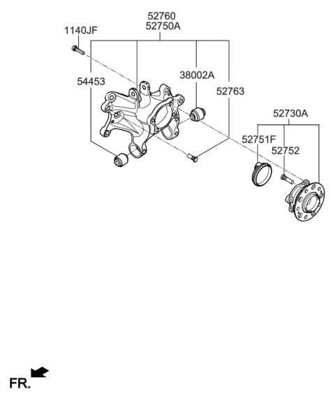 2019 Hyundai Sonata Hybrid Rear Axle Diagram