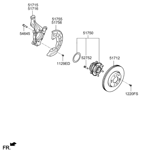 2019 Hyundai Sonata Hybrid Front Axle Diagram