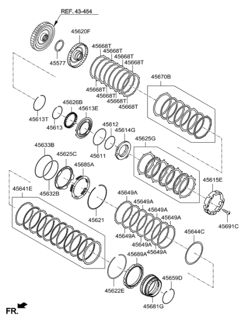 2013 Hyundai Tucson Transaxle Brake-Auto Diagram