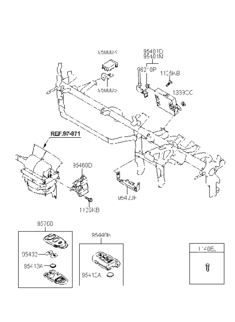 2013 Hyundai Tucson Relay & Module Diagram 2