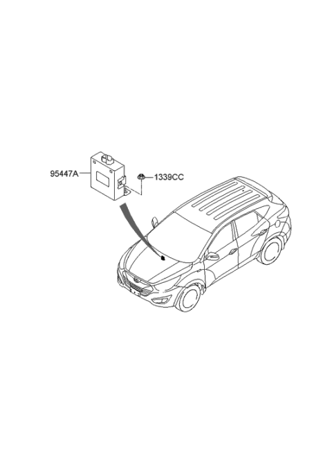 2012 Hyundai Tucson ECU-4WD Diagram for 95447-3B110