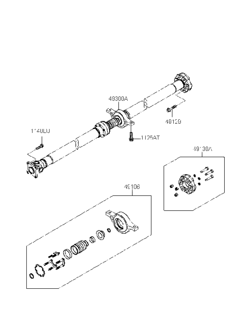 2009 Hyundai Tucson Propeller Shaft Diagram