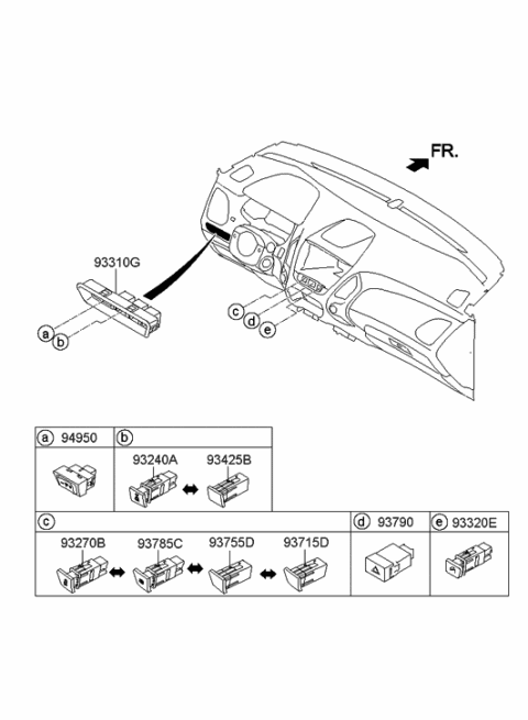 2010 Hyundai Tucson Switch Diagram 2