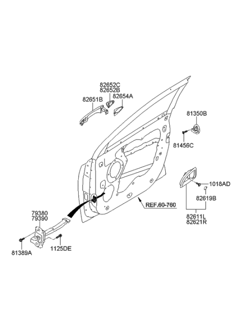 2010 Hyundai Tucson Front Door Locking Diagram