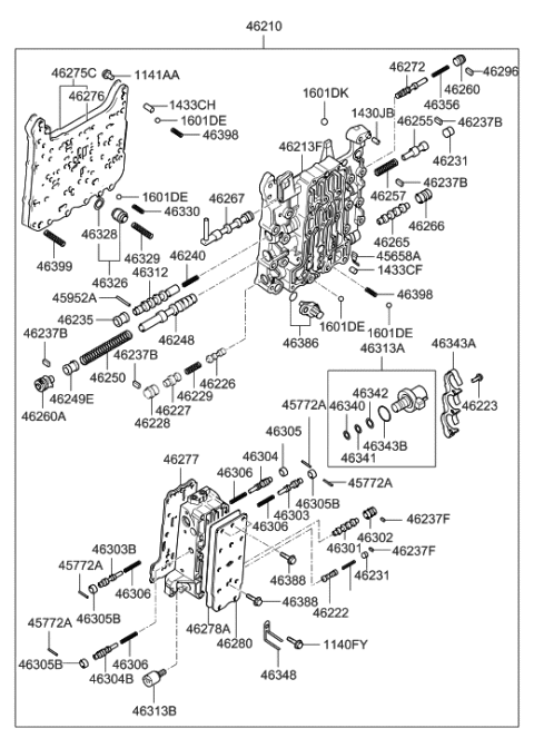 2007 Hyundai Sonata Old Body Style Transmission Valve Body Diagram 4