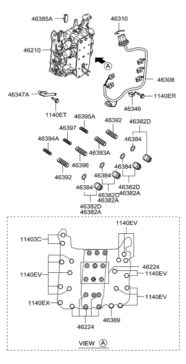 2007 Hyundai Sonata Transmission Valve Body Diagram 2