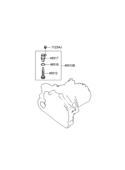 2007 Hyundai Sonata Speedometer Driven Gear-Manual Diagram