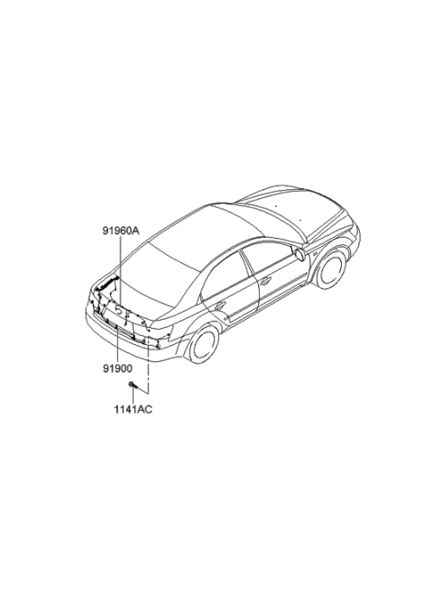 2007 Hyundai Sonata Old Body Style Trunk Lid Wiring Diagram