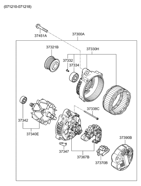 2007 Hyundai Sonata Old Body Style Alternator Diagram 4