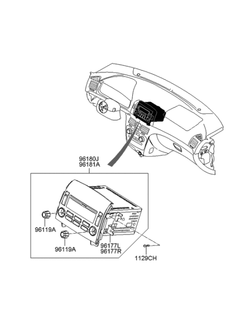 2007 Hyundai Sonata Old Body Style Audio Diagram