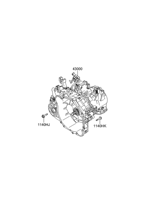 2007 Hyundai Sonata Old Body Style Transaxle Assy-Manual Diagram