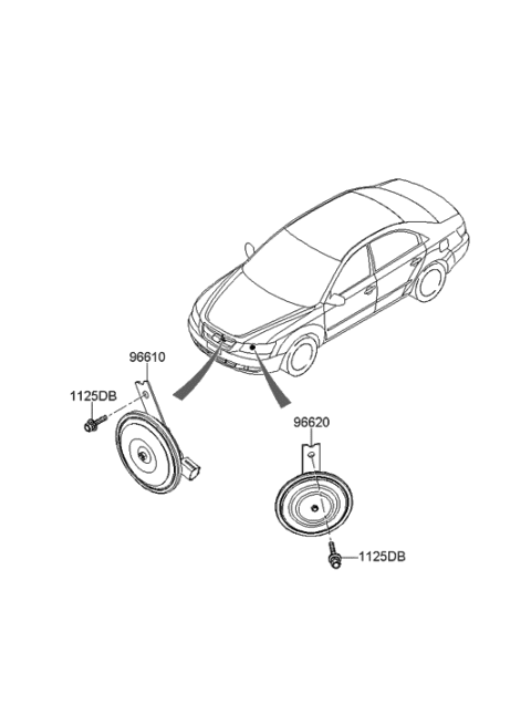2007 Hyundai Sonata Old Body Style Horn Diagram