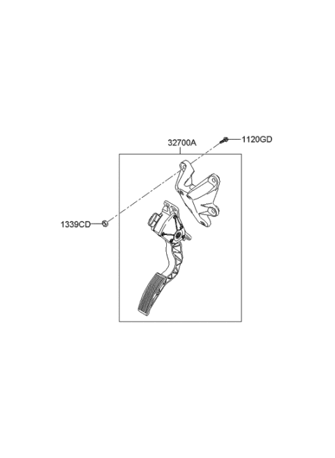 2007 Hyundai Sonata Accelerator Pedal Diagram 1