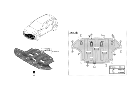 2023 Hyundai Kona Electric Under Cover Diagram