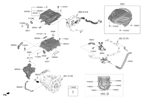 2022 Hyundai Kona Electric Electronic Control Diagram