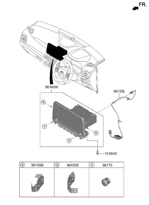 2022 Hyundai Kona Electric Audio Diagram