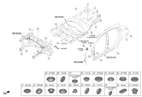 2023 Hyundai Kona Electric Isolation Pad & Plug Diagram 1
