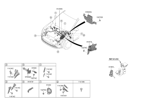 2023 Hyundai Kona Electric Front Wiring Diagram 1