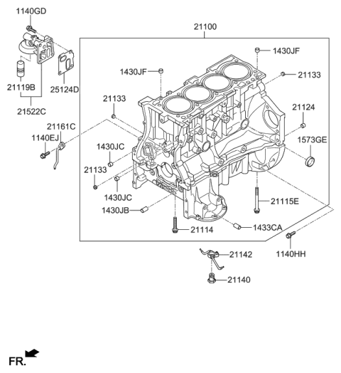 2015 Hyundai Genesis Coupe Cylinder Block Diagram 1