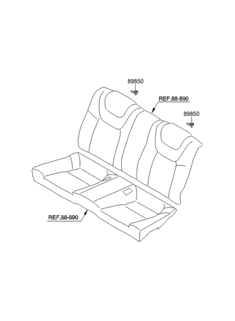 2015 Hyundai Genesis Coupe Child Rest Holder Diagram