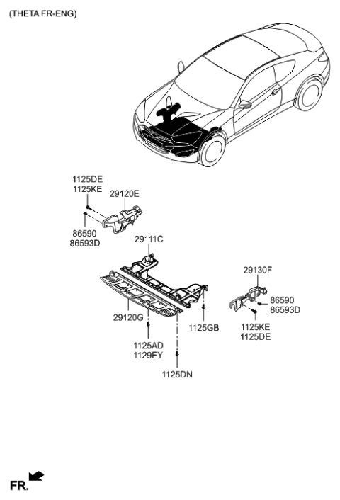 2016 Hyundai Genesis Coupe Under Cover Diagram 1