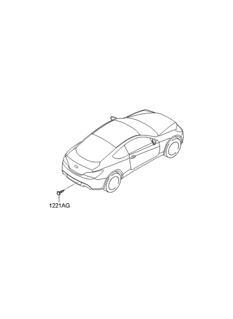 2016 Hyundai Genesis Coupe Back Panel Garnish Diagram