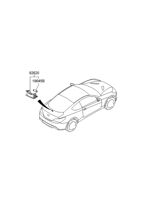 2013 Hyundai Genesis Coupe License Plate Lamp Diagram
