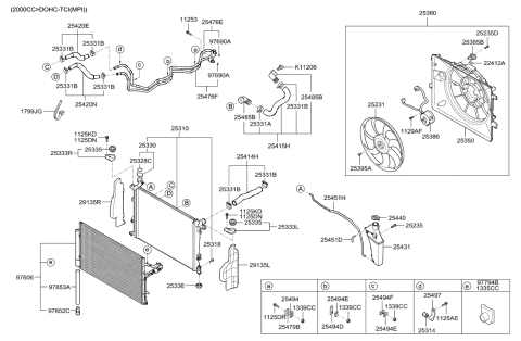 2015 Hyundai Genesis Coupe Engine Cooling System Diagram 1