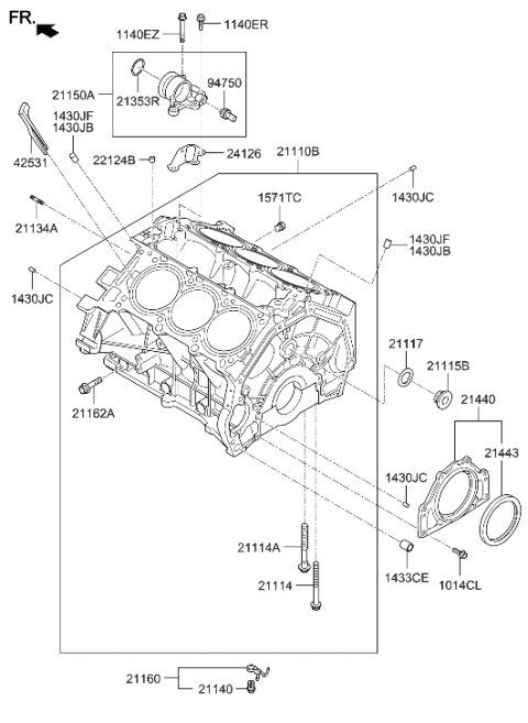 2015 Hyundai Genesis Coupe Cylinder Block Diagram 2
