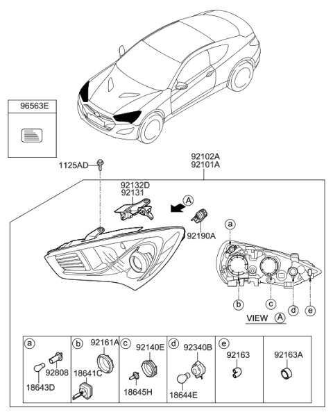 2014 Hyundai Genesis Coupe Head Lamp Diagram 2