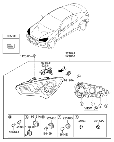 2012 Hyundai Genesis Coupe Head Lamp Diagram 2