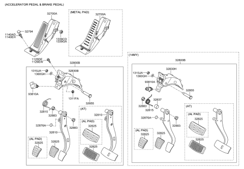 2014 Hyundai Genesis Coupe Bush Diagram for 32816-2F000