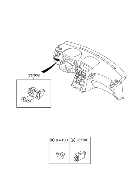 2014 Hyundai Genesis Coupe RHEOSTAT Assembly-Ill Control Diagram for 93720-2M000-9P