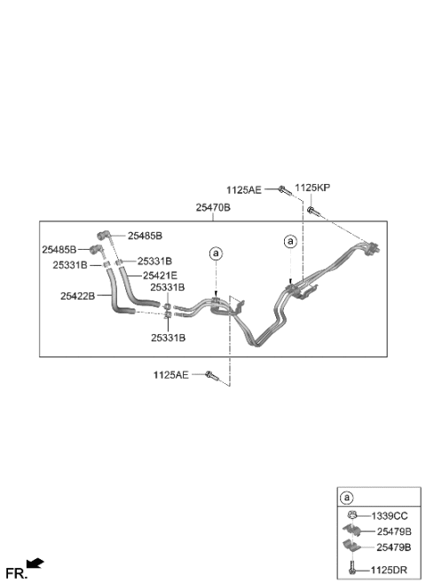 2022 Hyundai Genesis GV70 Oil Cooling Diagram