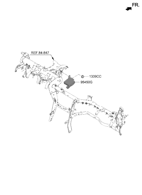 2022 Hyundai Genesis GV70 Steering Column & Shaft Diagram 2