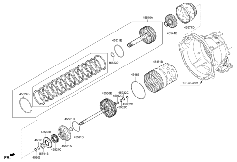 2022 Hyundai Genesis GV70 Transaxle Clutch - Auto Diagram 2
