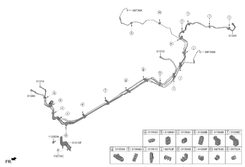 2022 Hyundai Genesis GV70 Fuel Line Diagram 2