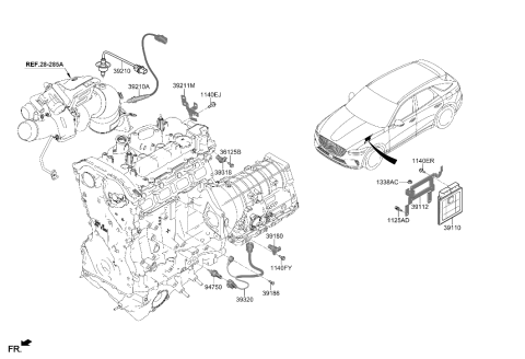 2023 Hyundai Genesis GV70 Electronic Control Diagram 1