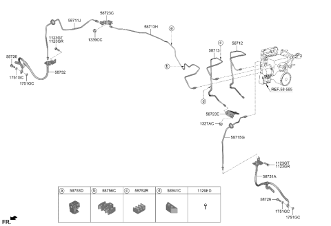 2023 Hyundai Genesis GV70 CONNECTOR Diagram for 58723-AR100